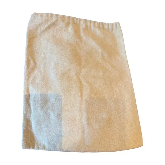 BURBERRY‎ Suede Nova Check Belt with Double Ring Buckle Silver Tone quiet luxury - Picture 4 of 12